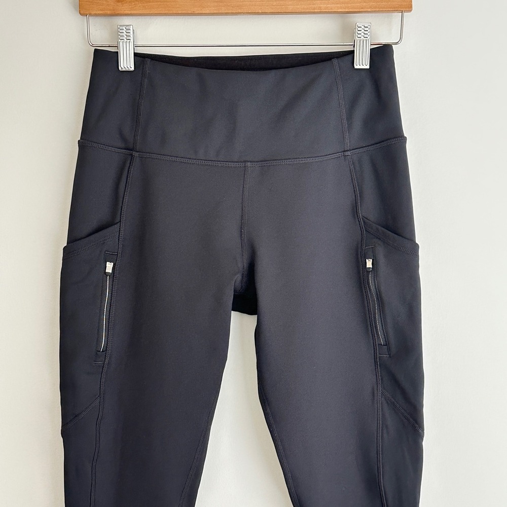 Athleta Ranier High Rise‎ Leggings Womens S Black Athleisure Workout Activewear - Picture 4 of 15